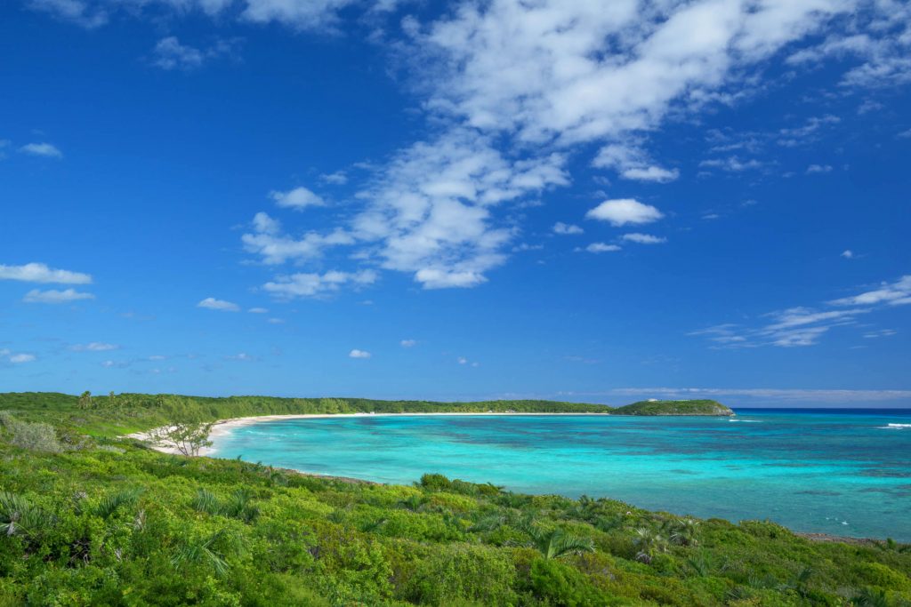 Atlantic coastline on the island of Eleuthera in The Bahamas